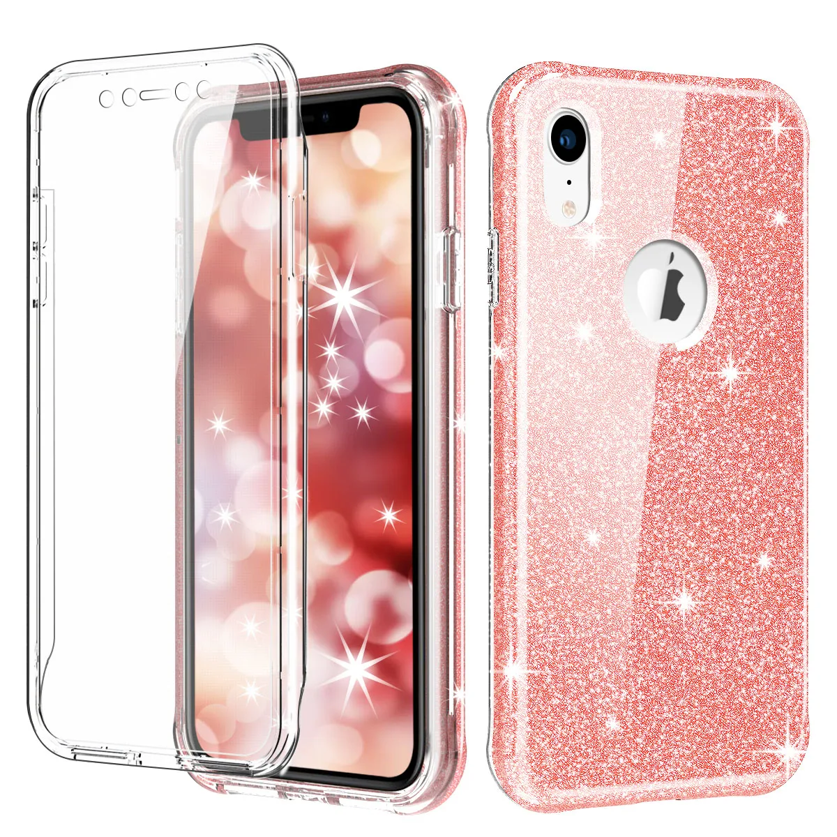 Для iPhone XR XS Max 8 7 6s Plus чехол Встроенный протектор экрана Защита всего тела Жесткий