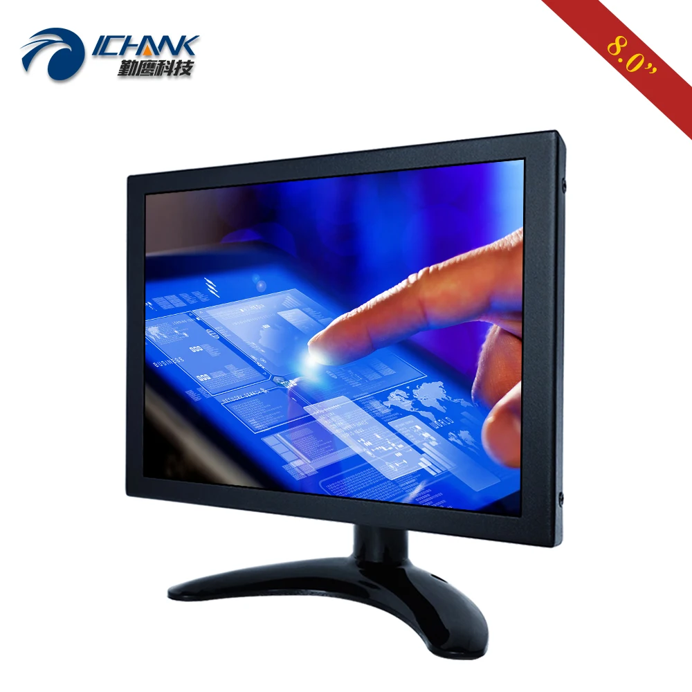 HDMI Է USB VGA ݼ ö  ̺, 8 ġ , 1024x768 IPS,  ƼƮ  ġ ũ ÷ ZB080TC-262D