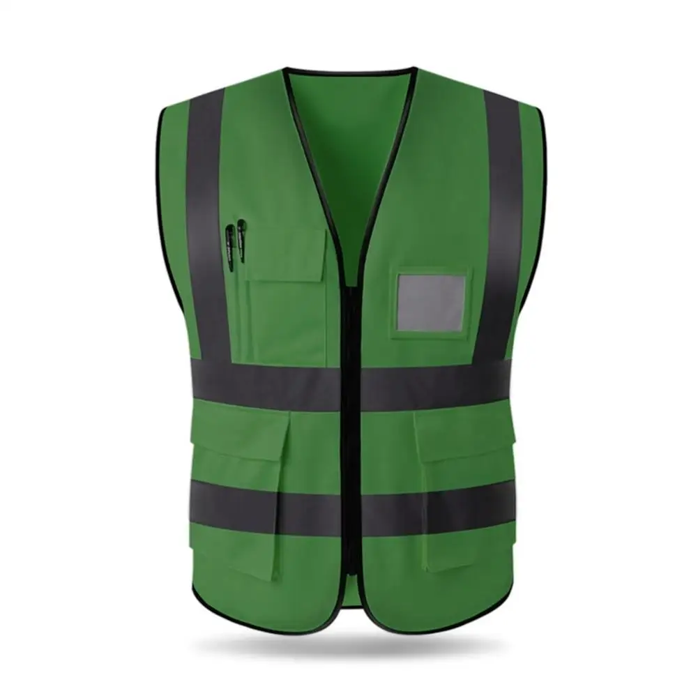 Vest Yellow Orange Blue Green Color Reflective Fluorescent Outdoor Safety Clothing Running Ventilate Safe High Visibility