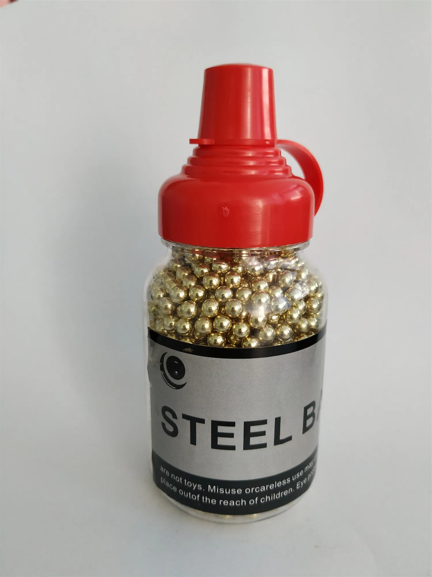 

2bottle1500Qty 4.5mm Carbon Steel Brass Plated Precision BBS Pellets Ammo Bottle Package