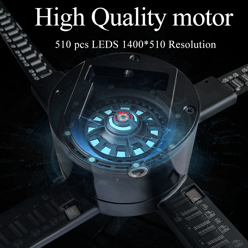 

NEW upgrade 43cm 3D Hologram projector Advertising Display LED Holographic fan Naked Eye Fan light 3d Advertising logo Light