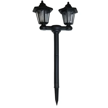 

3 In 1 Automatic Induction Dual Head Led Patio Waterpoof Practical Pole Stake Outdoor Garden Solar Powered Yard Wall Light
