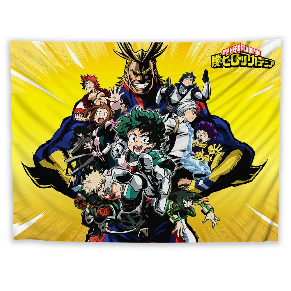 

No hero academia Wandteppich Kunst Wandbehang Tisch Bettdecke Tapestry Wall Hanging