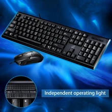 feed me Wired Gaming Keyboard and Mouse Combo Set Usb PC Gaming Mouse For Games Computer Office fit Desktop Gamer techase wireless keyboard and mouse combo suit teclado e mouse sem fio bamboo klavye mouse set for desktop computer gaming mause