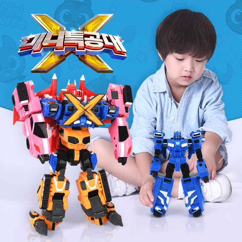 2020 New MiniForce Transformation Toy Mini Agent Toy X Volt Semey  Air Force Secret Commando Boy Kids Set Holiday Gift