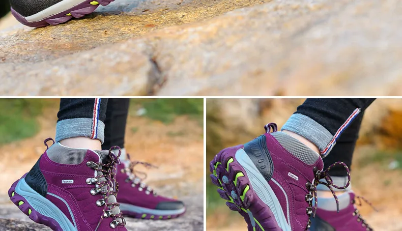 Уличные походные ботинки; женские нескользящие треккинговые ботинки; водонепроницаемые ботинки для альпинизма; повседневные женские кроссовки; кожаные ботинки для охоты