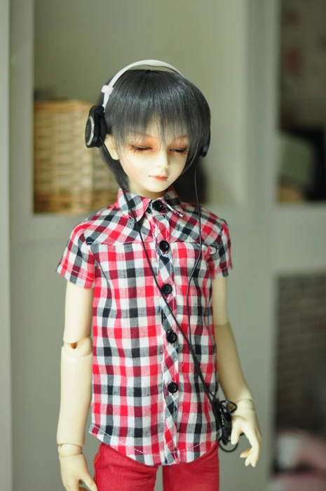 1/6 1/4 1/3 BJD Одежда для кукол рубашка с коротким рукавом для BJD/SD аксессуары ID72 uncle. В комплект не входят кукла, обувь, парик и другие A0958 - Цвет: Розовый