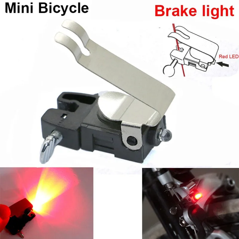 Bike Light Mini Brake Mount Tail Rear Bicycle Light Cycling LED Light High Brightness Waterproof lamp Cycling Accessories