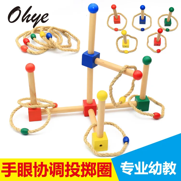 

Montessori Professional Edition Hand-Eye Coordination Throwing Ring Montessori Early Educational Teaching Aid Focus Balance Forc