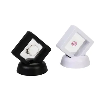 1 sztuk 3D Film pudełko na biżuterię stojak wystawowy na biżuterię wisiorek obrączka uchwyt chroń biżuterię kamień prezentacja przypadku tanie i dobre opinie CN (pochodzenie) jewelry display box GB-100 50inch Opakowanie i wyświetlacz biżuterii Przypadki i wyświetlacze Akrylowe