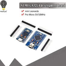 Wavgat pro micro atmega32u4 5v 16mhz substituir atmega328 para arduino pro mini com 2 encabeçamento do pino da fileira para a relação usb de leonardo