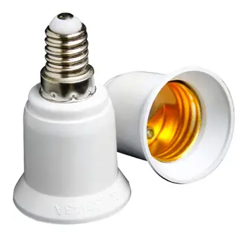 

1x Converter E14 TO E27 Adapter Conversion Socket High Quality Material Fireproof Socket Adapter Lamp Holder