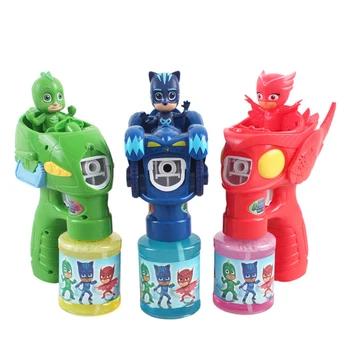 

PJ Masks Bubble making machine Juguete Catboy Owlette Gekko Figures Christmas Halloween Pj Mask Birthday Gift Toys for kid