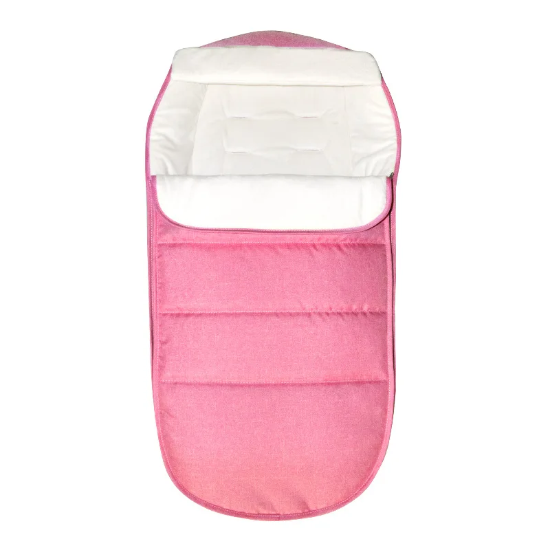 Детский спальный мешок теплый Footmuff Anti-kicking Sleep Sack nest матрас ножка крышка Младенческая пеленка конверт коляска аксессуары муфта для коляски - Цвет: Розовый