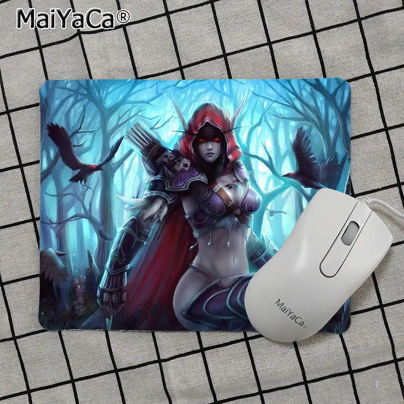 Maiya высокое качество World of Warcraft Sylvanas прочный резиновый коврик для мыши лидер
