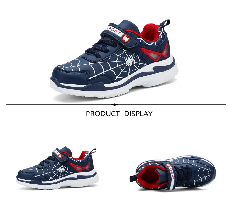 2019 Autumn Winter Spiderman Children Sneakers Boys Shoes Light Kids Shoes For Boy Casual Sport Running Leather Child Shoes (9)