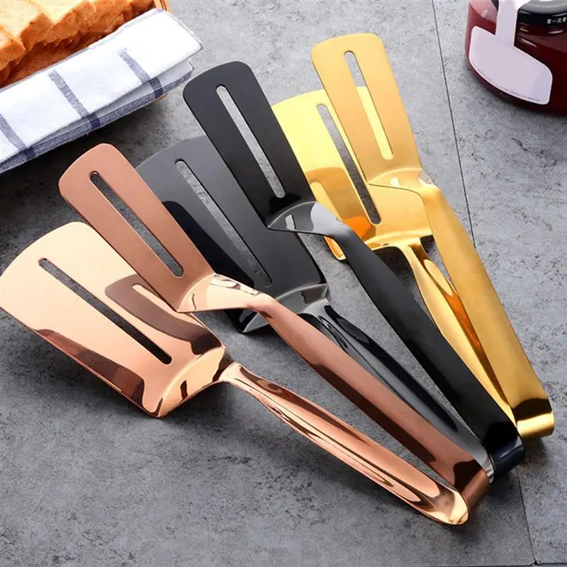 Stainless Steel Barbecue Clip Bread Multifunctional Food Serving Steak Tong For Cooking Buffet Party |