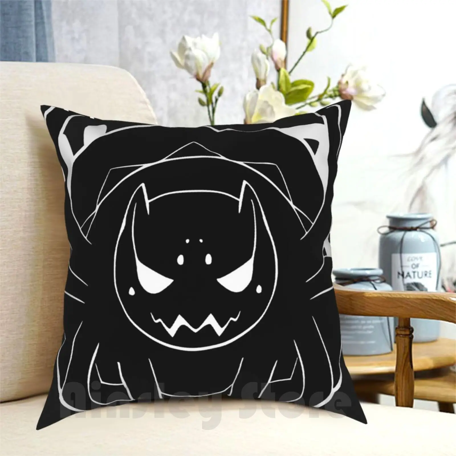 Así que es una araña Kumoko-funda de almohada con estampado de Bio Hazard, suave, DIY, Anime, Manga, Slime, divertida, Meme