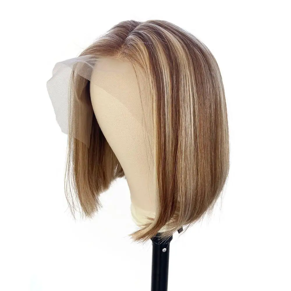 Loviness хайлайтер короткий Боб балаяж Remy натуральные волосы T часть блонд Медовый