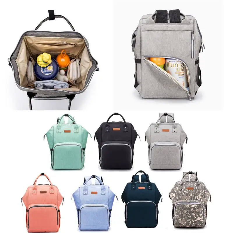 

Diaper Bag Backpack Large Nappy Changing Baby Bag Waterproof Mommy Maternity Bag Travel Backpack with Stroller Straps USB Charge
