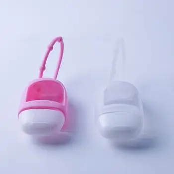 

30ml Clear Empty Bottles with Flip Top Cap Refillable Hand Sanitizer Containers 10pcs