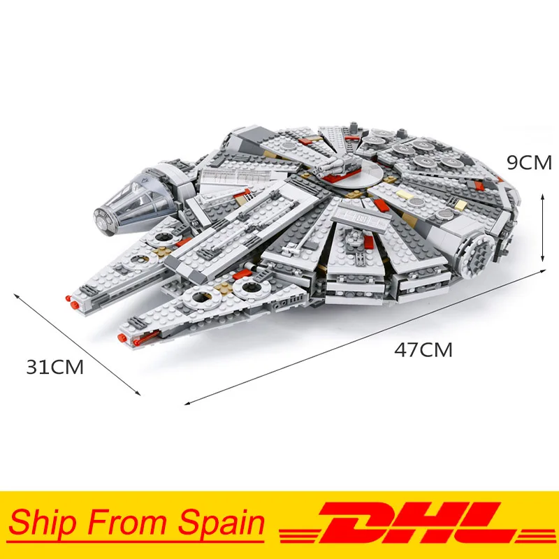 

Star Wars Series Force Awakens Millennium Falcone compatible Legoed 6210 75105 Model Building Blocks Bricks Toys Kids Gift