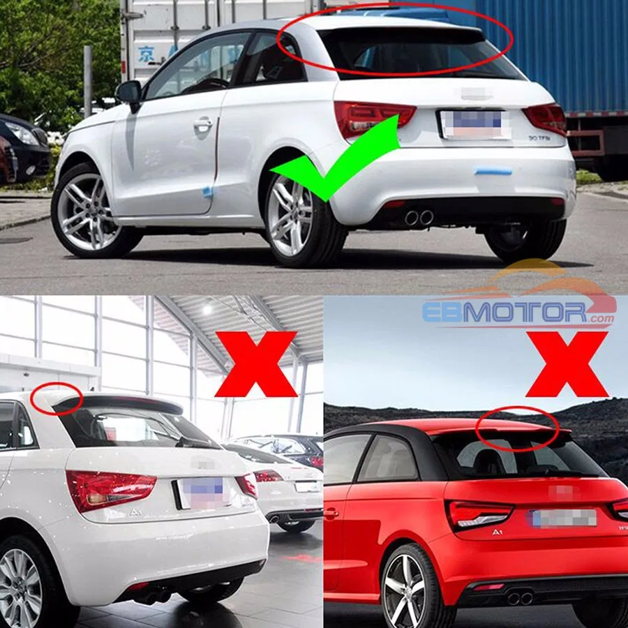 ebmotor-com Real carbon fiber roof spoiler wing for Audi A1 8X 2011-2014 A091 2_7295