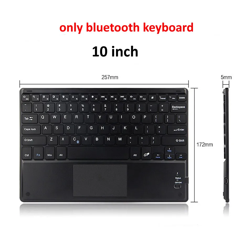 HKXA Touch Wireless Keyboard Bluetooth Keyboard and Mouse Keycaps Bluetooth Keyboard with Touchpad for ipad Phones Tablet Laptop wireless keyboard for pc Keyboards