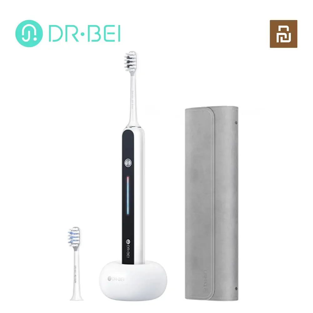DR·BEI Electric Toothbrush S7 IPX7 Waterproof 2000mAh Automatic Sonic ToothBrush Rechargeable with 2 Brush Heads Xiaomi Youpin