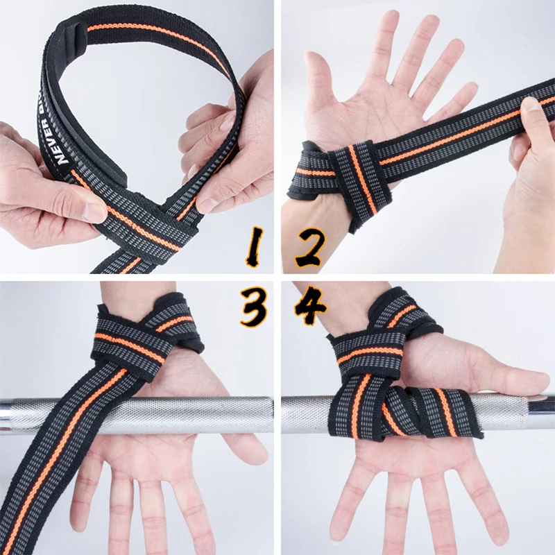 Weight Lifting Wrist Straps For Deadlifts Crossfit Fitness Bodybuilding