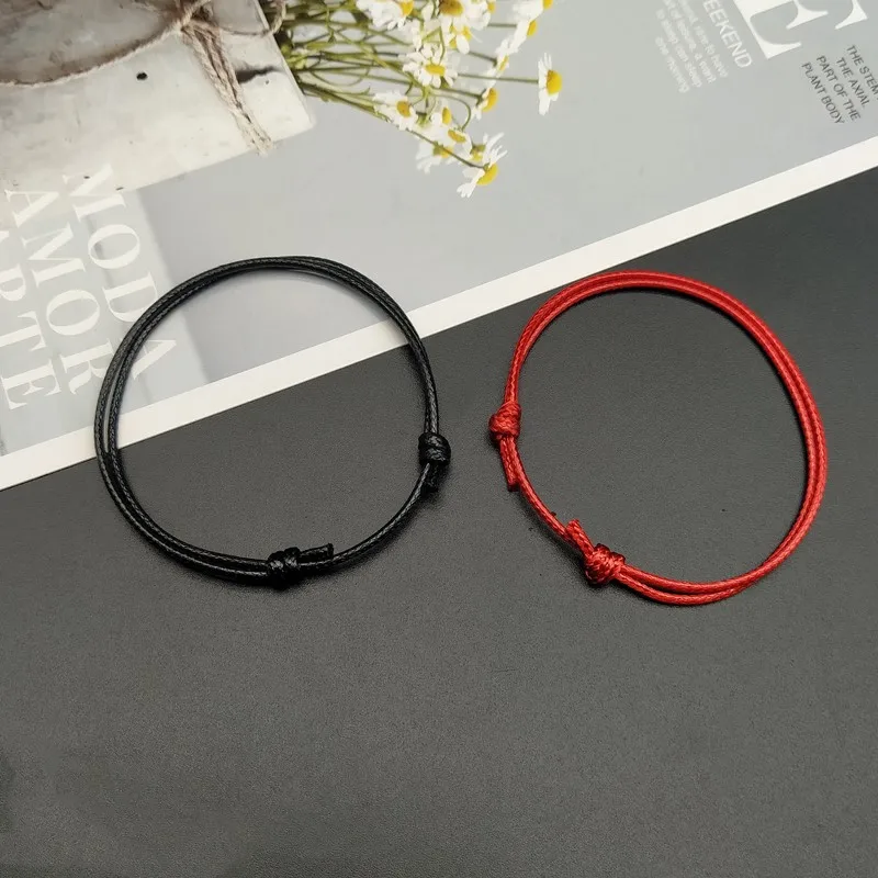 Silver Anklet Bracelet Ankle Chains Cubic Zirconia Anklet Beads Anklet Fashion Accessories Rope Anklet Black White Red Color Adjustable Classic Men Women Summer Barefoot Sandals Jewelry On Foot 2 pcs /lots