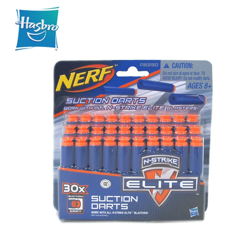 Nerf тепловые аксессуары для игрушечного пистолета элитная Серия пули на присосках 30-Pack Мягкая Пуля A6290