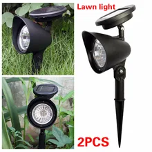 2 шт. садовый светильник для газона, уличный светодиодный светильник-Спайк, ландшафтный водонепроницаемый точечный светильник, солнечный светильник для газона, садовый светильник s