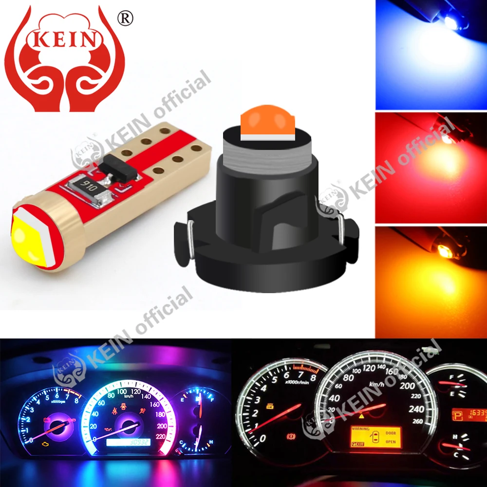 KEIN 10 шт. T5 Led T3 T4.2 T4.7 метровая лампа W5W Neo клиновая для приборной панели салона