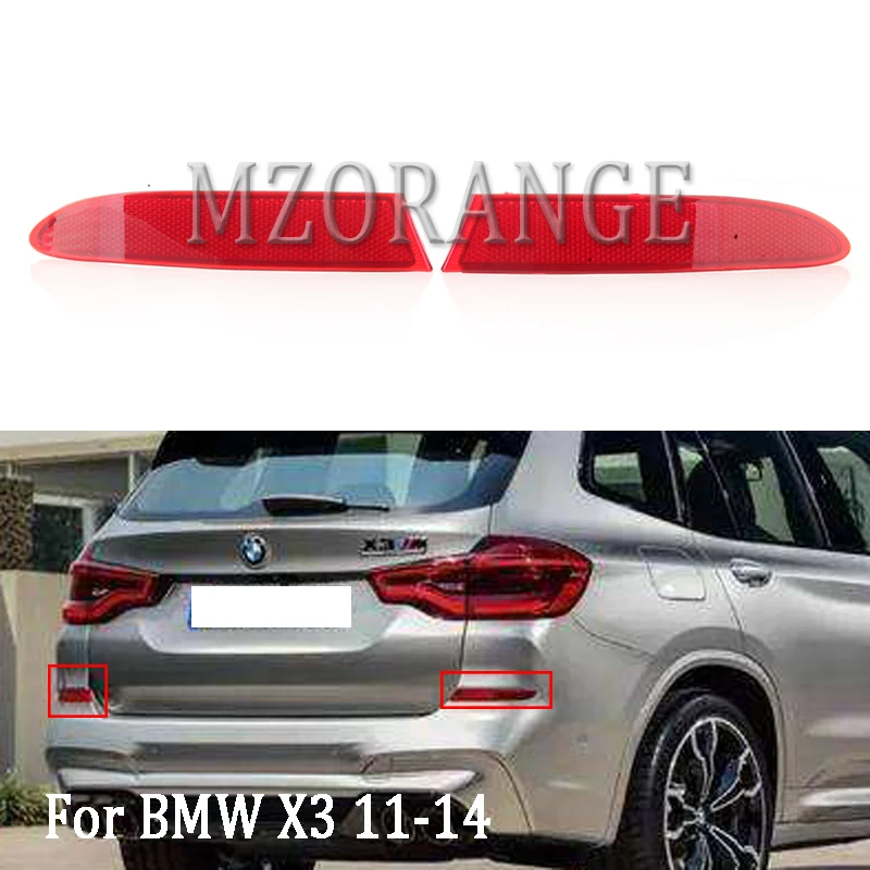 

MZORANGE Car Rear Tail Bumper Corner Reflector Decorative False Light Lamp For BMW F25 X3 2011 2012 2013 2014