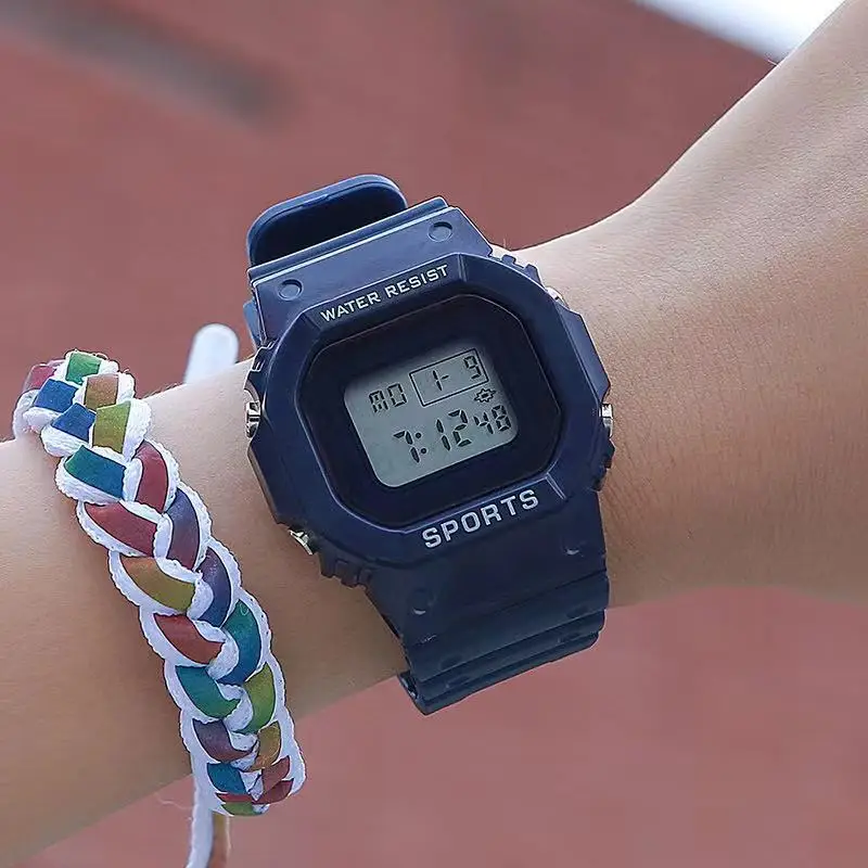 Новинка 2020 модные часы для пар электронные спортивные мужские наручные