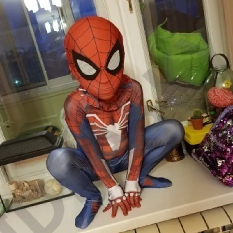 Костюм на Хэллоуин для детей Человек паук ps4 insomniac игровой костюм косплея
