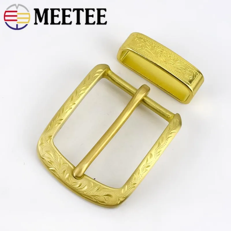 Meetee 1 шт. 40 мм латунные мужские пряжки для ремня 38 39 ремни DIY ручной работы D пряжка