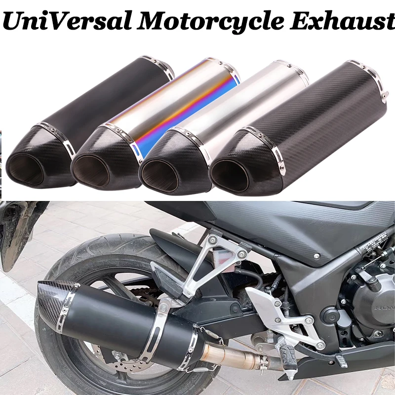 Выхлопная труба из углеродного волокна для мотоцикла с глушителем NC750X CBR300 Ninja 400