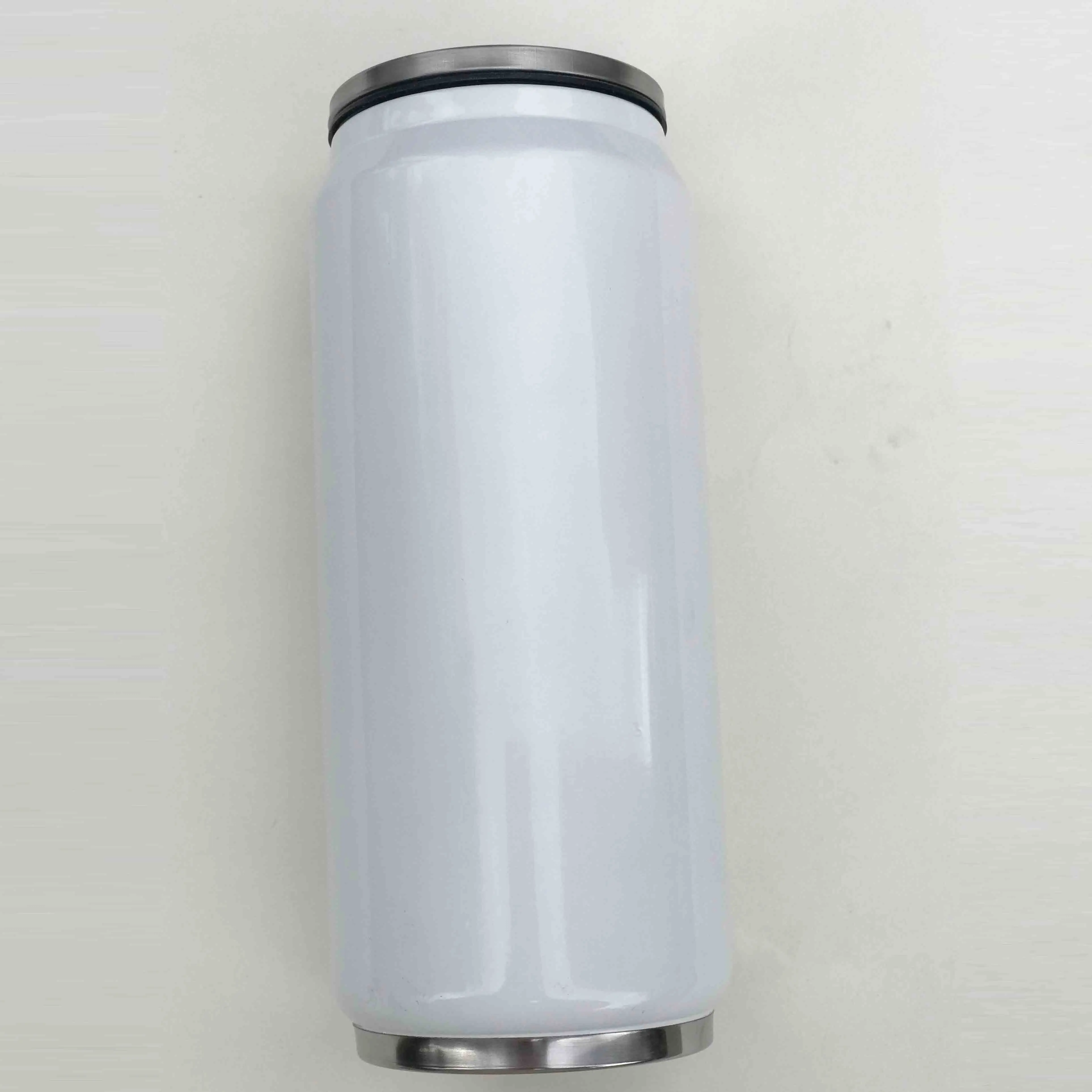 500 мл вакуумная колба из нержавеющей стали креативный стакан с кока-колой чашка многоразовая кружка бутылка для воды с крышкой графин для напитков кружка с ремнем Особенности: S - Цвет: White