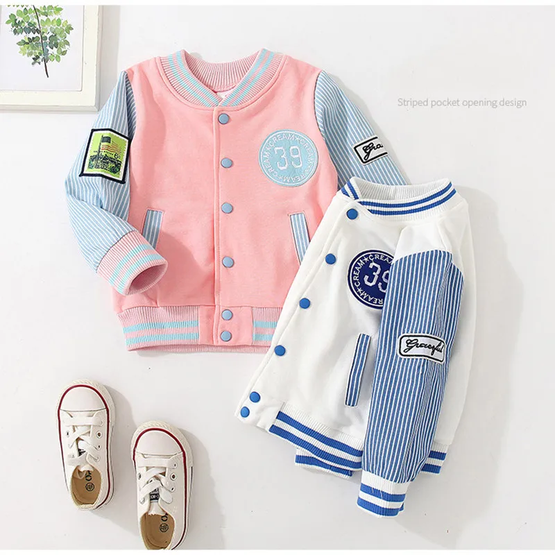 Spring Autumn New Fasion 2 3 4 6 8 10 Year Kid's Clothing Children Patchwork Long Sleeve Baby Baseball Coat Jacket For Boys