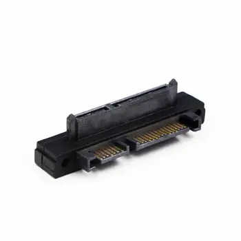 

90 Degree Angle SATA 22 pin (7+15) Pin Male to Female Extension Computer Convertor Adapter