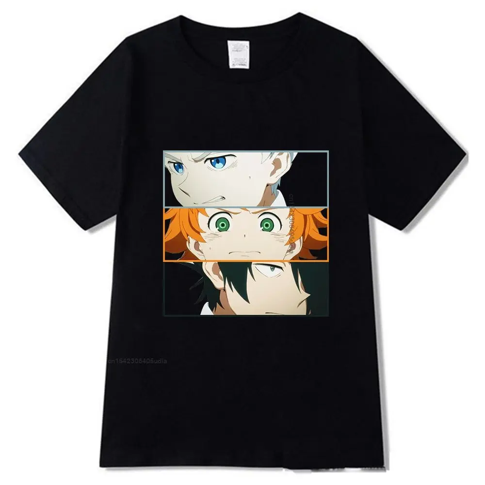 

The Promised Neverland Graphic T Shirts Men Harajuku Streetwear Norman Cartoon Print Tops Women Oversized T-Shirt