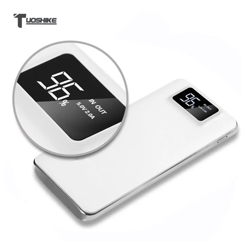 

10000mAh Power Bank LED Display LED Light External Battery for iPhone 7 XS MAX Samsung Xiaomi Dual USB Ports Powerbank