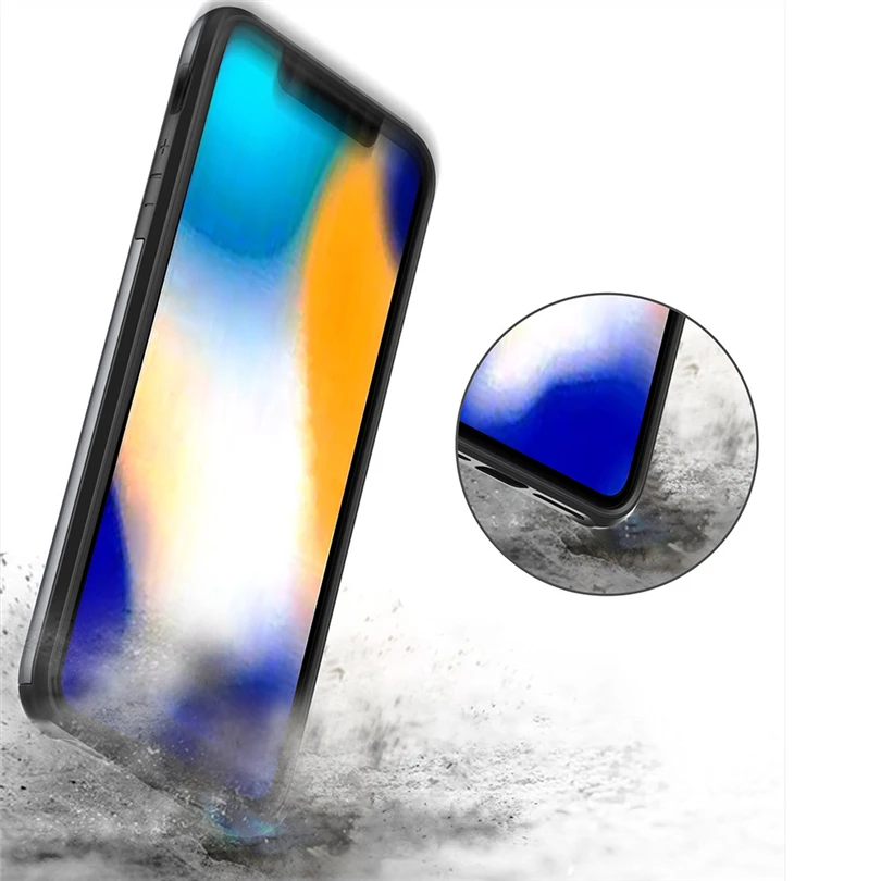 Для iPhone XR 6 1 дюймов Броня с карманом для карт кошелек держатель Слот чехол