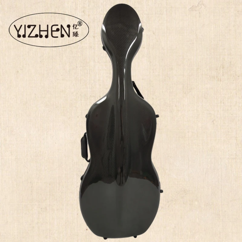 4 / 4 cello Case red Carbon Fiber Cello Case - Цвет: black