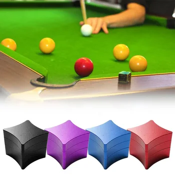

With Holder Aluminum Mini Portable Billiard Cue Indoor Sports Chalk Case Billiard Supplies Box &T8