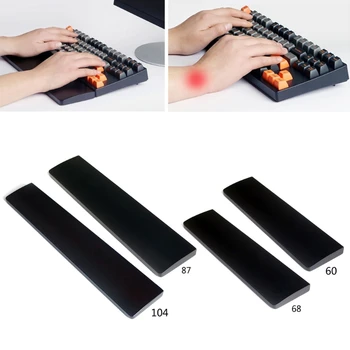 

Wood Wrist Rest Pad Keyboard Wood Black Wrist Rest Support Protection Anti-Slip