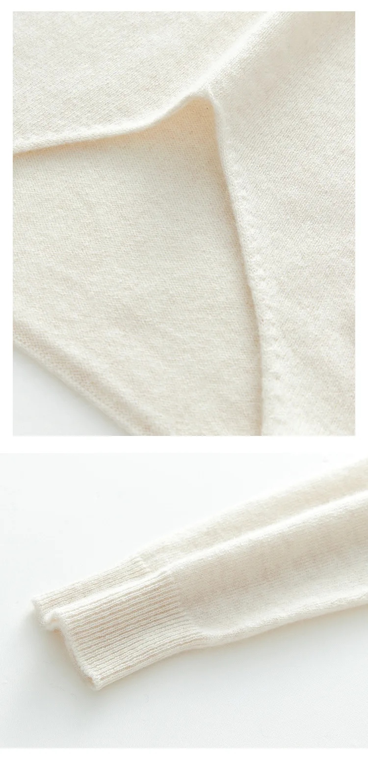 SuyaDream Women Sweaters High Quality 100%Cashmere Basic V neck Pullovers 2021 Fall Winter Simple Chic Knit Wear SuyaDream Women Sweaters High Quality 100%Cashmere Basic V neck Pullovers 2021 Fall Winter Simple Chic Knit Wear