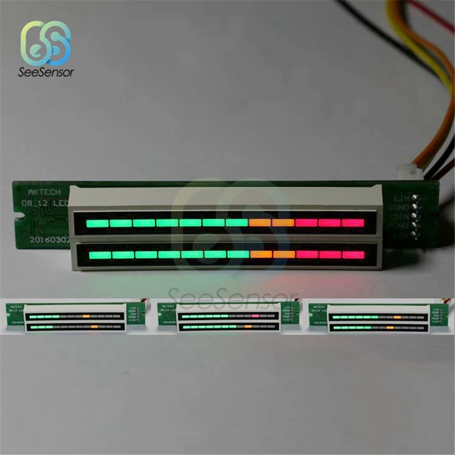 Misuratore Di Corrente Continua VU Meter Indicatore Audio Livello DB Tabella DB Blu K Scheda Amplificatore Monoraggio Del Livello Sonoro Da 33,82 € | DHgate